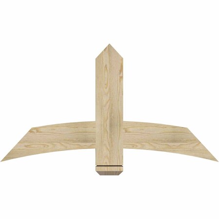 Ekena Millwork Bellingham Rough Sawn Timber Gable Bracket, Douglas Fir, 48"W x 26"H x 2"D x 6"F, 13/12 Pitch GBW048X26X0206BEL00RDF